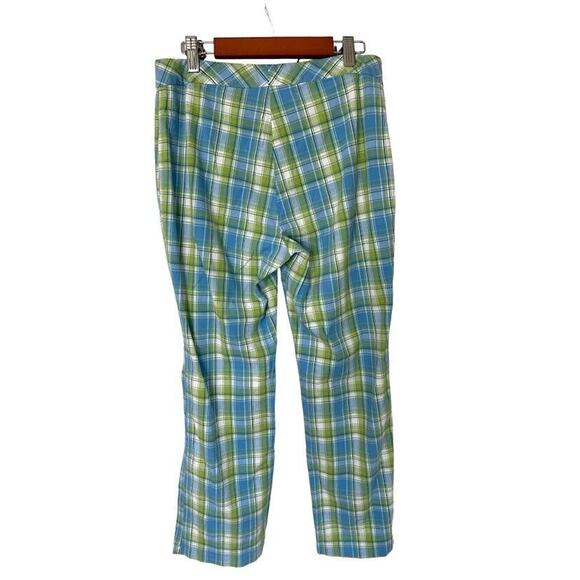 A Byer California Vintage Y2K Plaid Pants Crop Straight Golf Preppy Size 9 - Picture 3 of 5